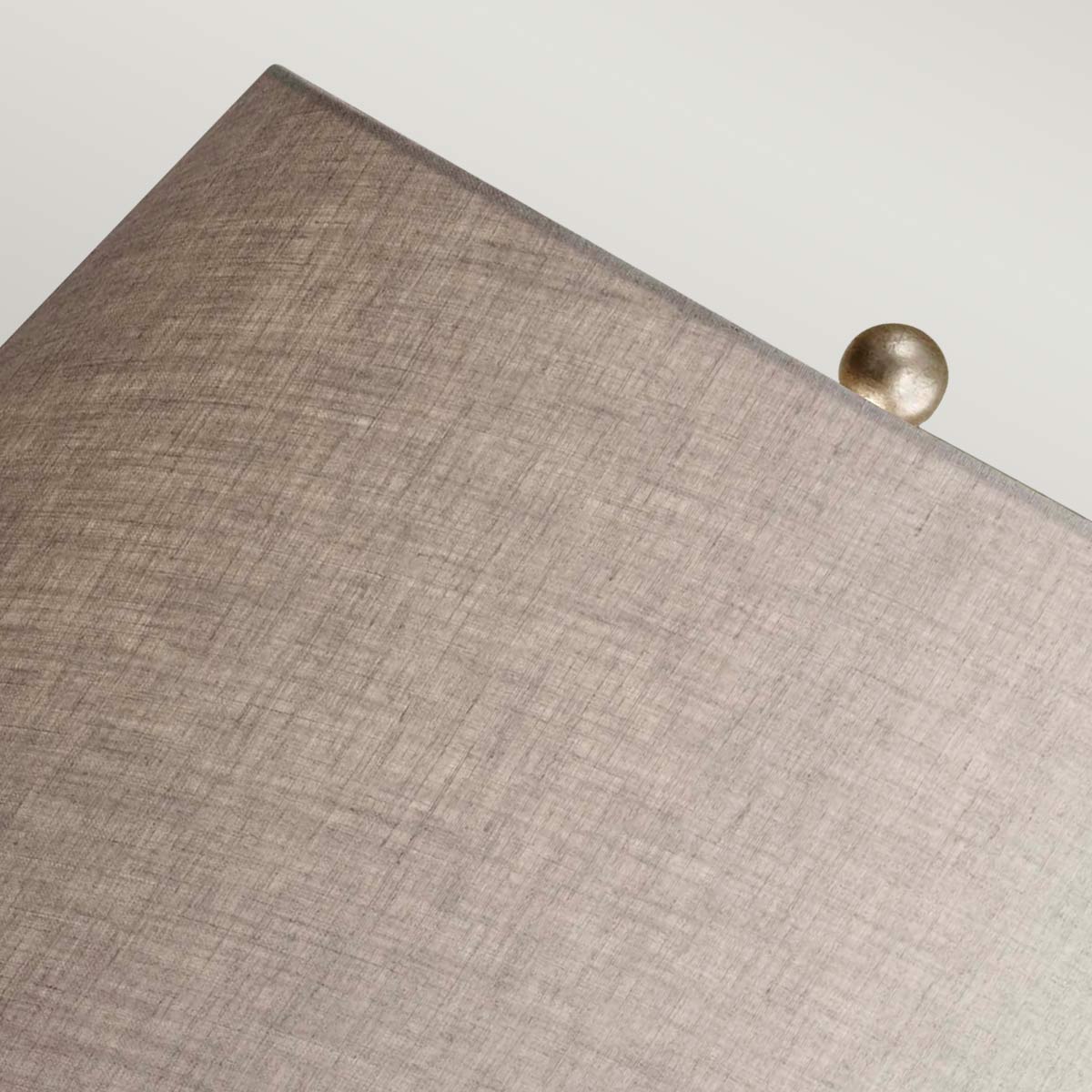 Feiss Grandeur Table Lamp in Silver Leaf and Black