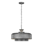 Feiss Haymarket 1 Light Pendant Light in Weathered Galvanized