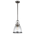 Feiss Hobson Medium 1 Light Pendant Light in Satin Nickel