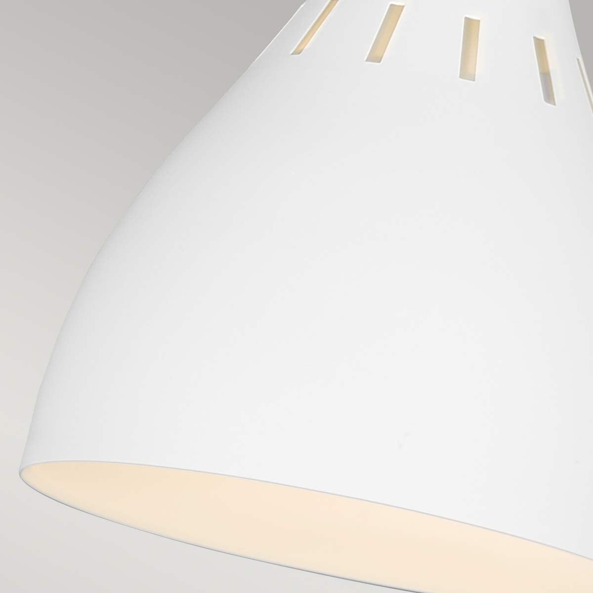 Feiss Joan Table Lamp in Matte White and Burnished Brass