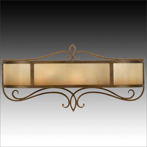 Feiss Justine 2 Light Vanity Wall Light in Astral Bronze with Oak Glass