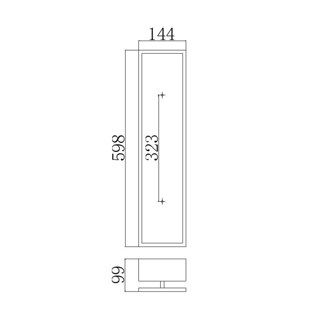 Feiss Kenney 4 Light LED Wall Light in Sunrise Silver