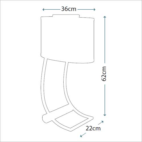 Feiss Lex Desk Lamp with USB Port and Shade in Brushed Steel