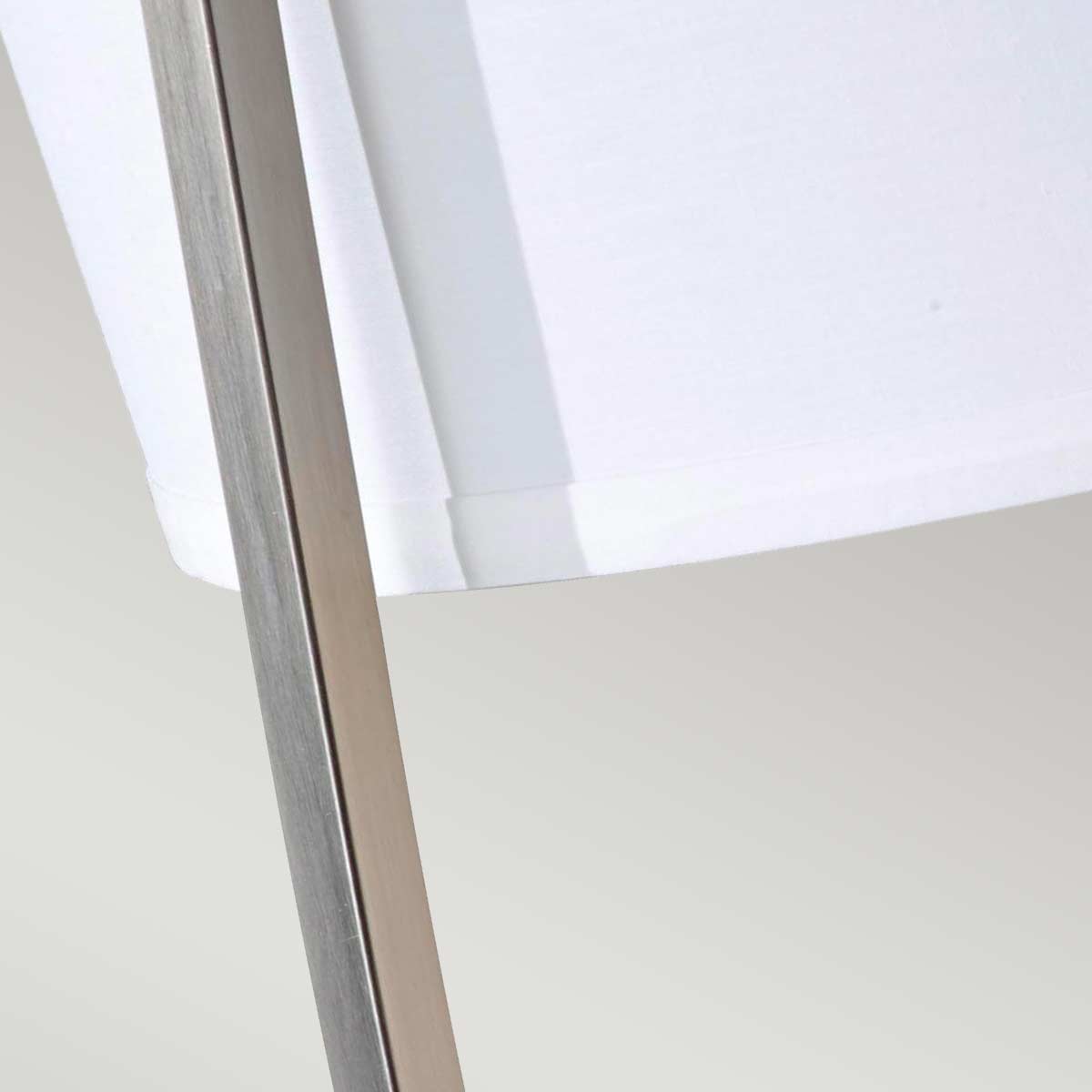 Feiss Lex Desk Lamp with USB Port and Shade in Brushed Steel