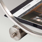 Feiss Lex Desk Lamp with USB Port and Shade in Brushed Steel