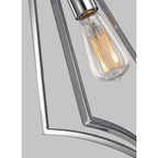 Feiss Nico Large 1 Light Pendant Light in Polished Chrome