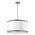 Feiss Pave 3 Light Pendant Light in Polished Nickel