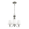 Feiss Pave 3 Light Chandelier in Polished Nickel