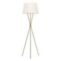 Feiss Penny 1 Light Floor Lamp in Burnished Brass