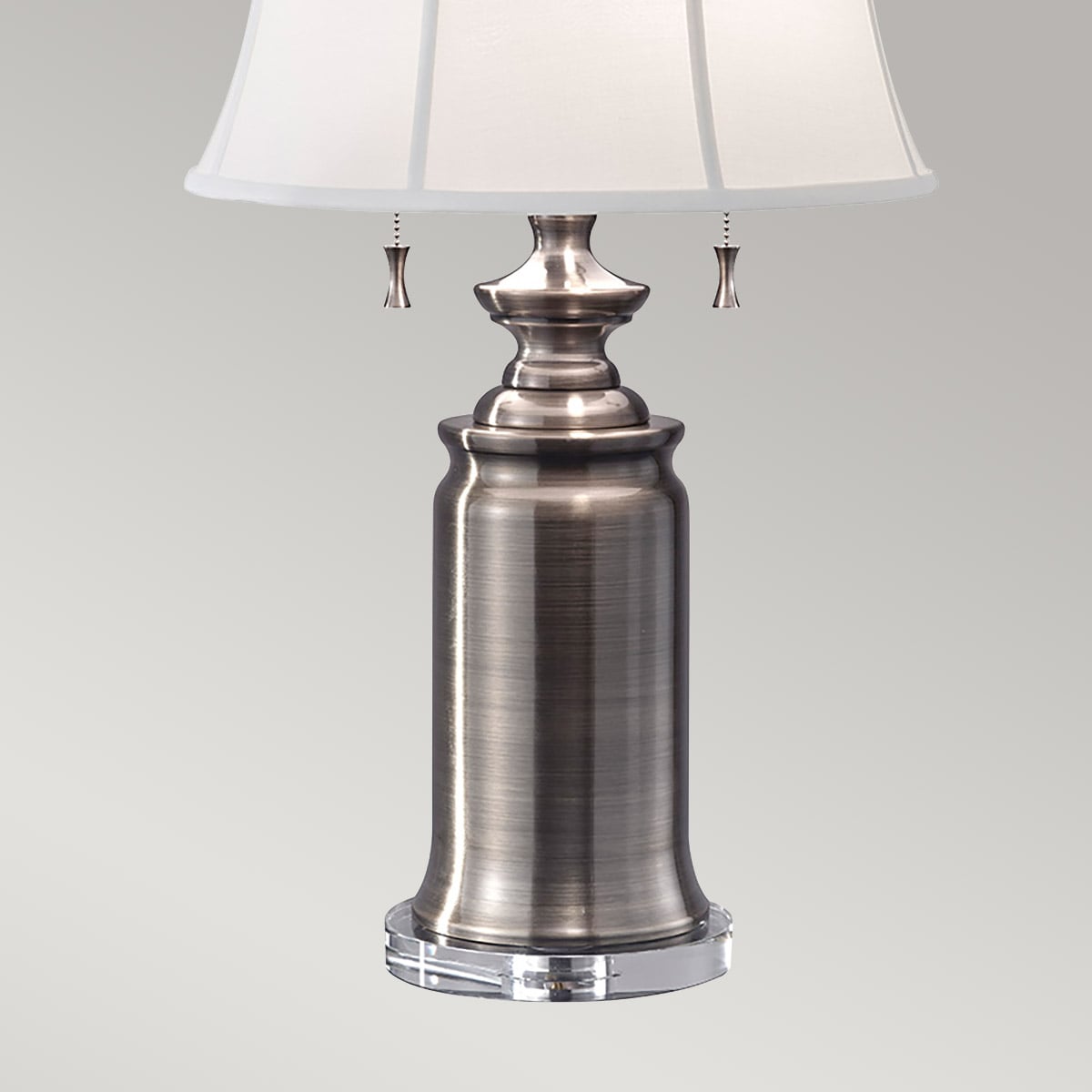 Feiss State Room Switched Table Lamp in Antique Nickel