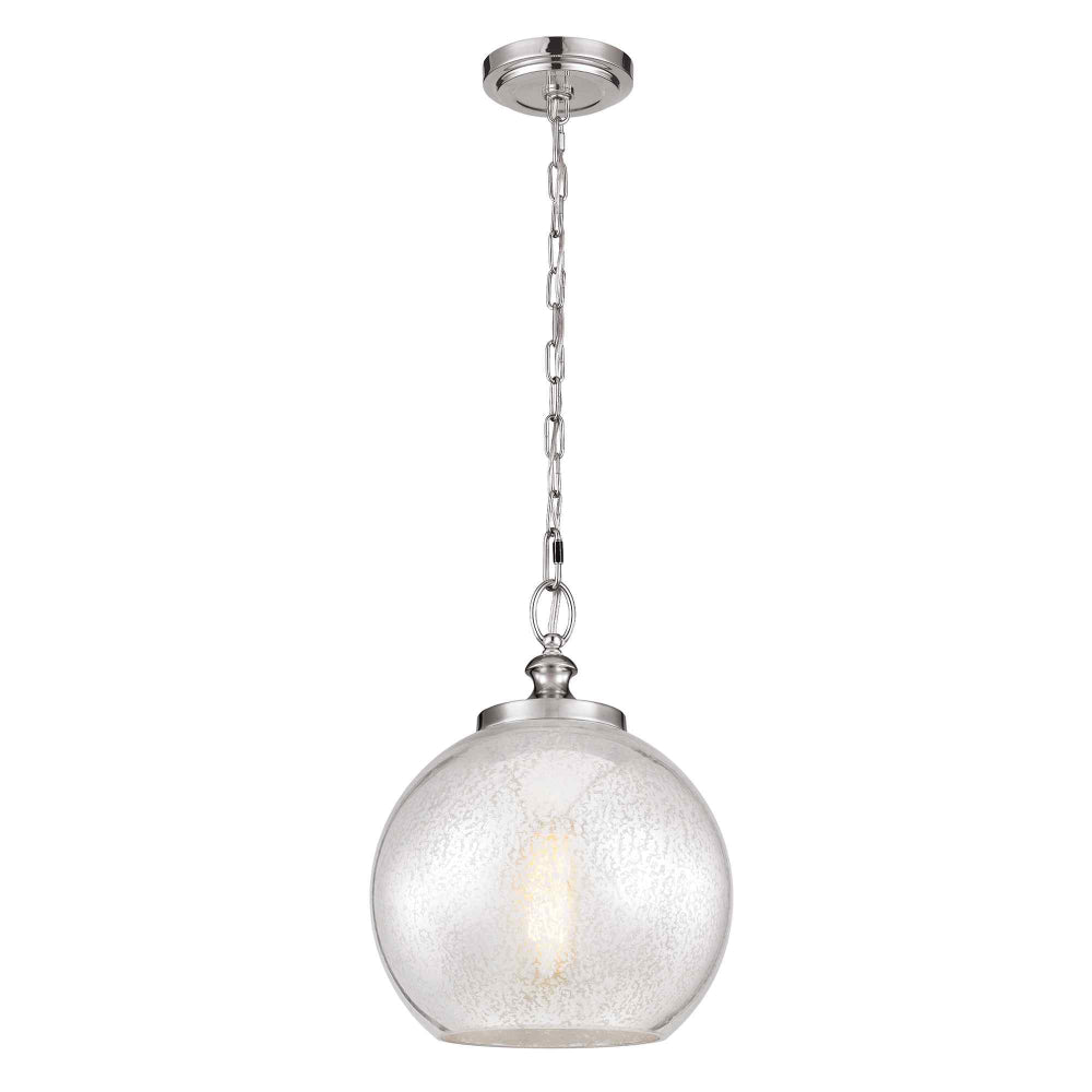 Feiss Tabby Medium Pendant Light in Brushed Steel
