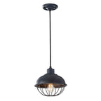 Feiss Urban Renewal 1 Light Pendant Light in Antique Forged Iron