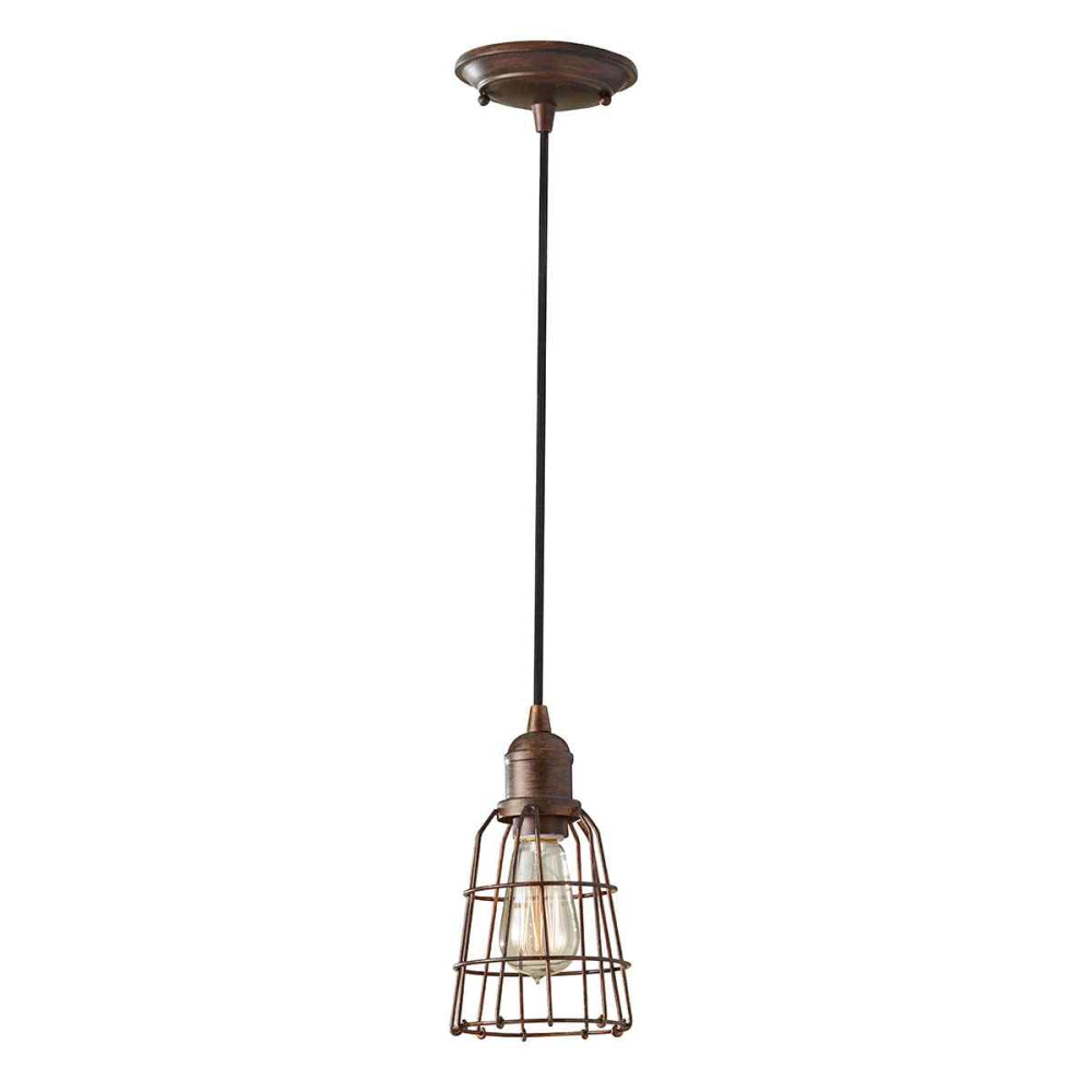 Feiss Urban Renewal 1 Light Pendant Light in Parisian Bronze