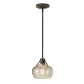 Feiss Urban Renewal Mini Pendant Light in Rustic Iron