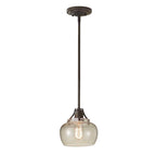 Feiss Urban Renewal Mini Pendant Light in Rustic Iron