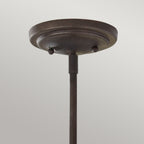 Feiss Urban Renewal Mini Pendant Light in Rustic Iron, detail