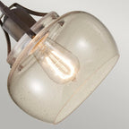 Feiss Urban Renewal Mini Pendant Light in Rustic Iron, detail