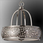 Feiss Zara 4 Light Pendant Light in Brushed Nickel