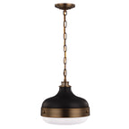 Feiss Cadence 2 Light Pendant Light in Matte Black