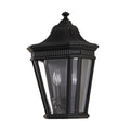 Feiss Cotswold Lane Half Wall Lantern in Black Die-Cast Aluminium