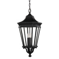 Feiss Cotswold Lane Large Chain Outdoor Lantern in Black Die-Cast Aluminium