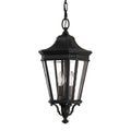 Feiss Cotswold Lane Medium Outdoor Chain Lantern in Black Die-Cast Aluminium