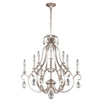 Feiss DeWitt 9 Light Chandelier in Sunrise Silver