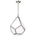 Feiss Diamond Medium Pendant Light in Polished Nickel