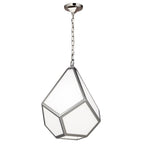 Feiss Diamond Medium Pendant Light in Polished Nickel