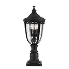 Feiss English Bridle Medium 3 Light Pedestal Lantern in Black