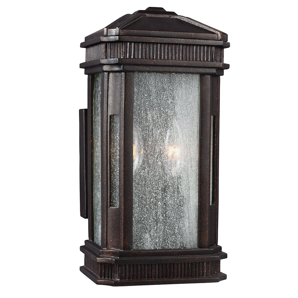 Feiss Federal Small Coastal Wall Lantern in Gilded Bronze