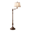 Feiss Gibson Swing Floor Lamp in Cambridge Crackle Finish