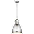 Feiss Hobson Large 1 Light Pendant Light in Satin Nickel