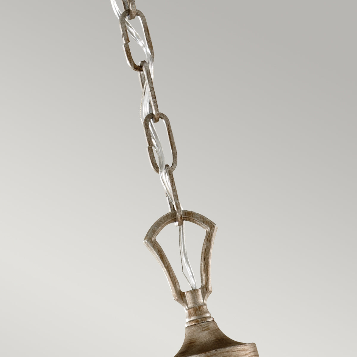Feiss Abbey 5 Light Ceiling Light with Mushroom Shades in Silver Sand