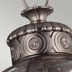 Feiss Adams 3 Light Globe Pendant Light in Antique Nickel