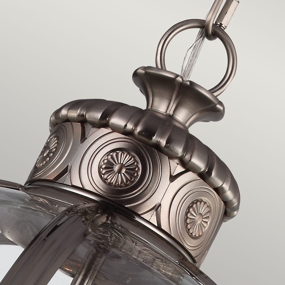 Feiss Adams 4 Light Globe Pendant Light in Antique Nickel