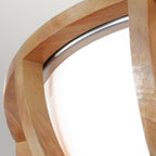 Feiss Allier 2 Light Flush Ceiling Light in Wood Finish