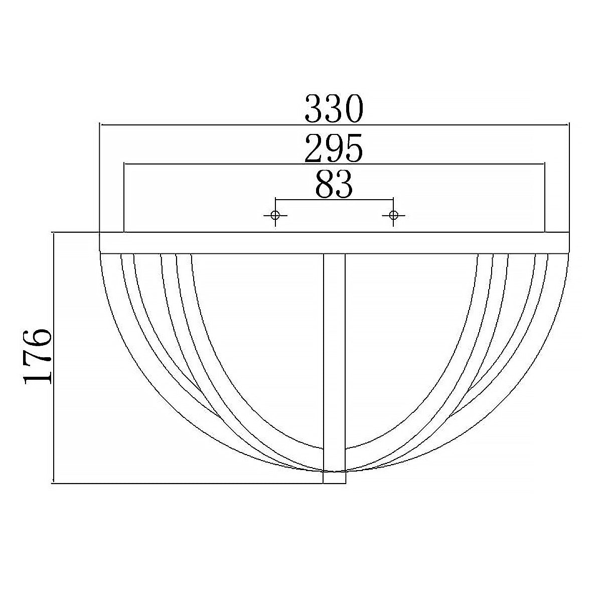 Feiss Allier 2 Light Flush Ceiling Light in Wood Finish