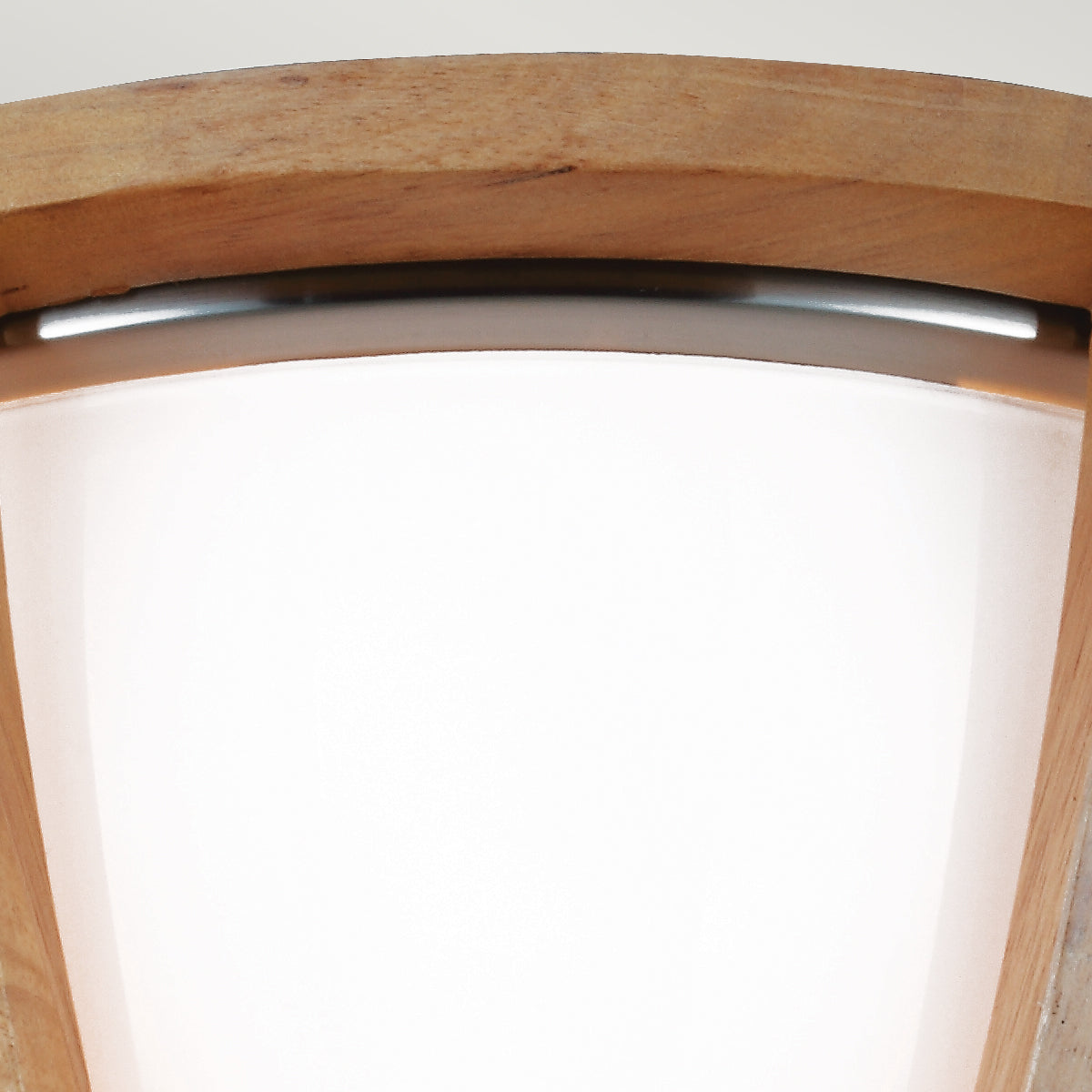Feiss Allier 2 Light Flush Ceiling Light in Wood Finish