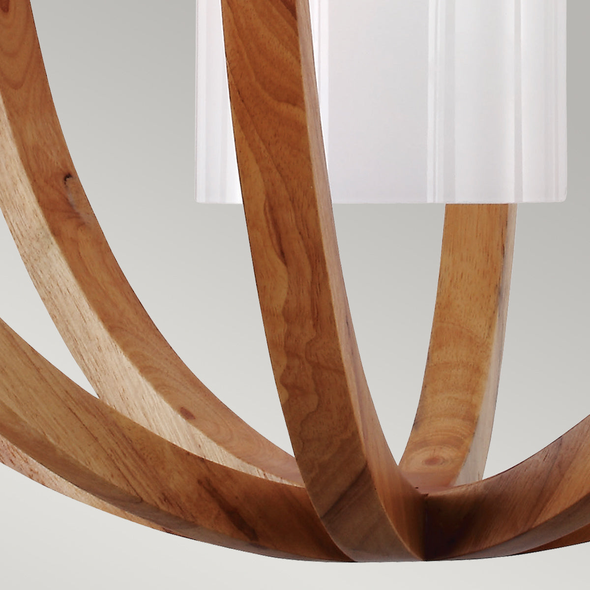 Feiss Allier Large Pendant Light in Light Wood