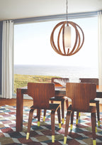 Feiss Allier Large Pendant Light in Light Wood