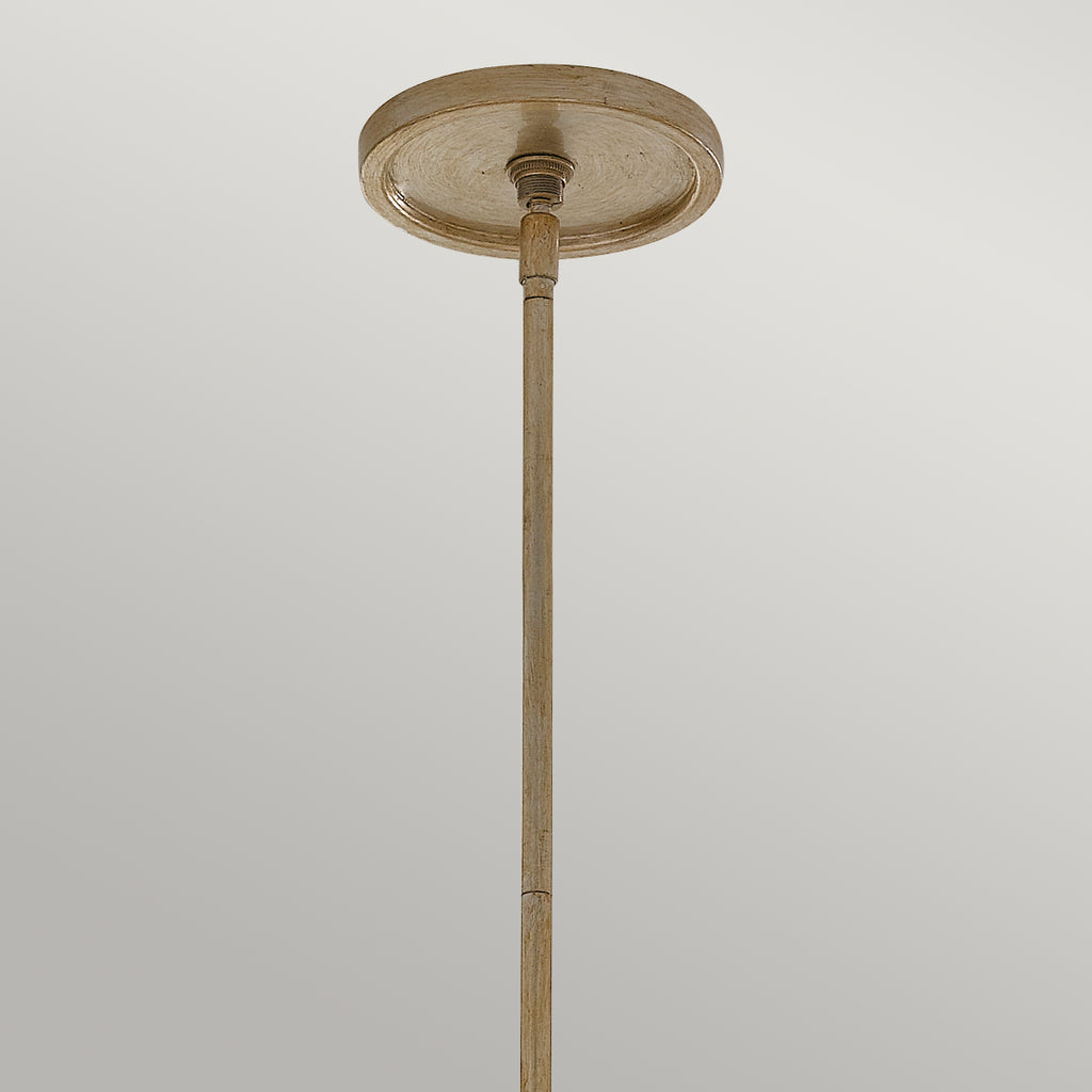 Feiss Arabesque Pendant Light in Silver Leaf Patina