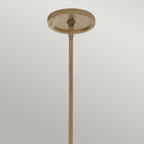 Feiss Arabesque Pendant Light in Silver Leaf Patina