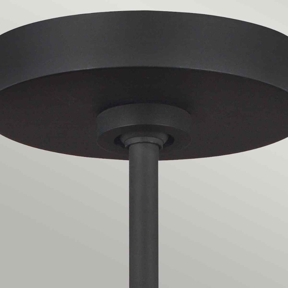 Feiss Asher 5 Light Pendant Light in Midnight Black
