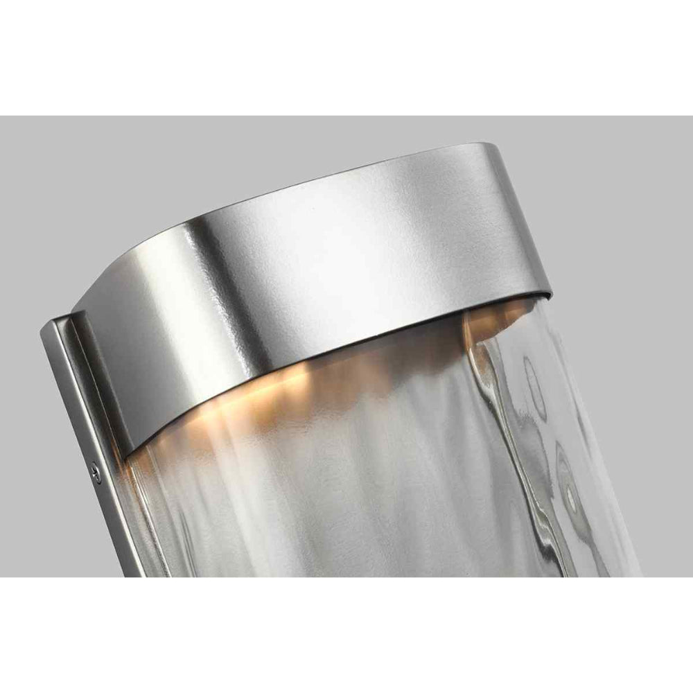 Feiss Bennie Large LED Wall Light in Painted Brushed Steel