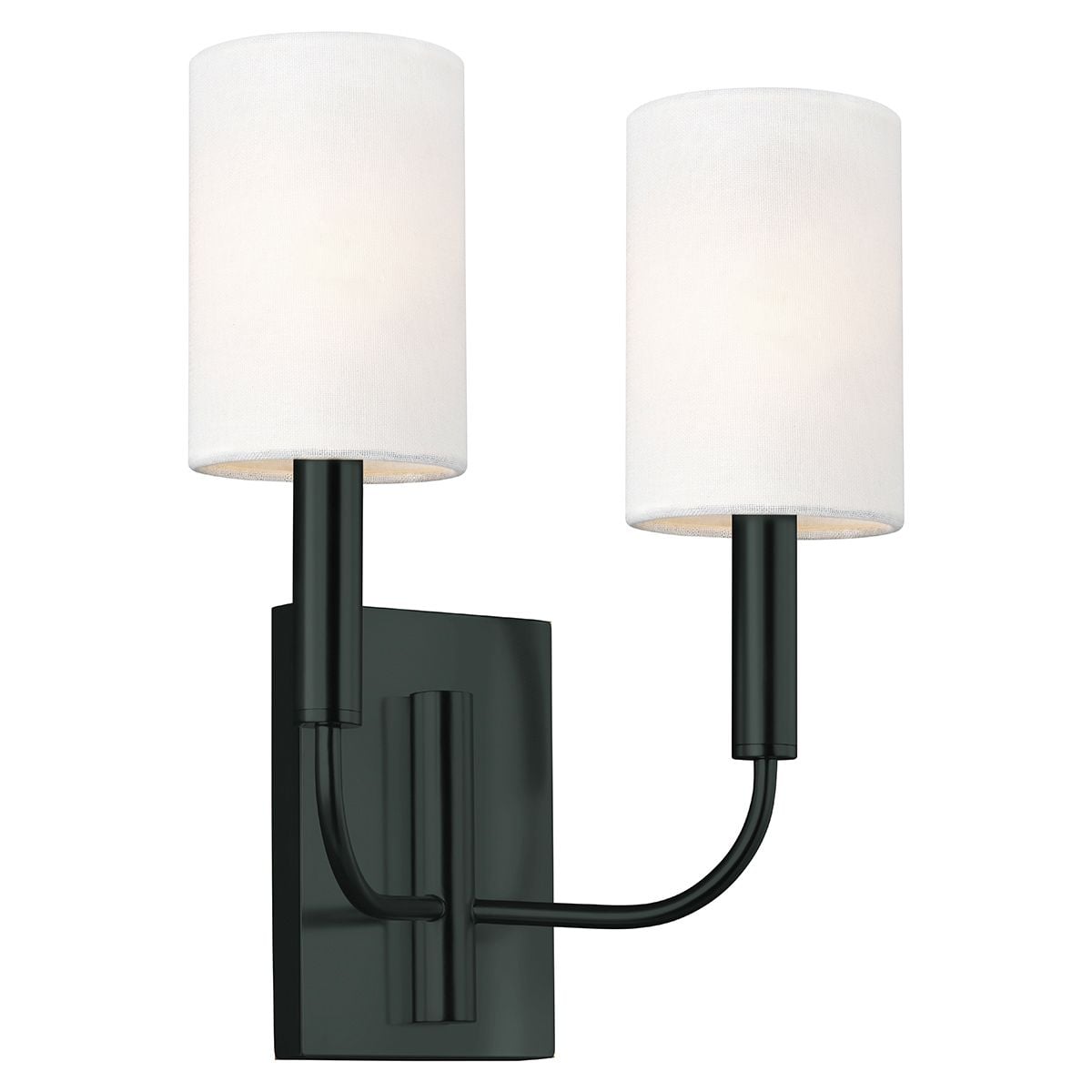Feiss Brianna 2 Light Wall Light in Black
