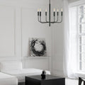 Feiss Brianna 6 Light Chandelier in Black
