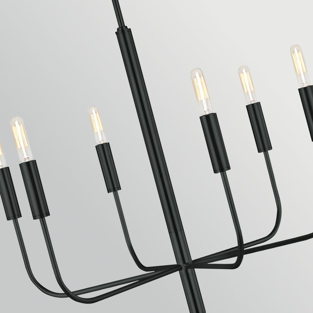 Feiss Brianna 6 Light Chandelier in Black