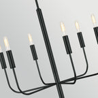 Feiss Brianna 6 Light Chandelier in Black