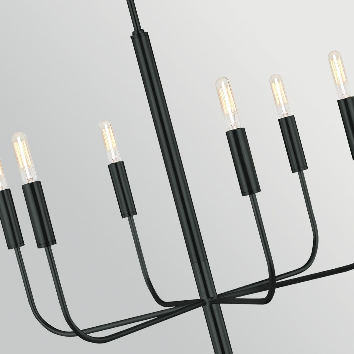 Feiss Brianna 6 Light Chandelier in Black